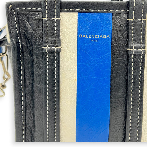 Bazar Shopper XS Multi-colour Top Handle Bag in Calfskin, Silver hardware