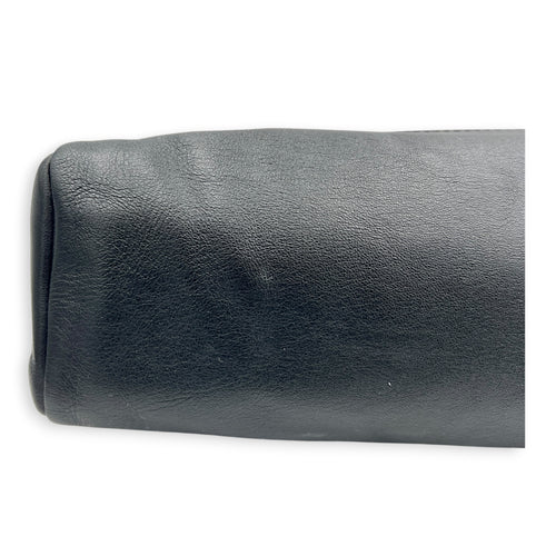 31 Large Black Tote Bag in Velvet, Gold hardware
