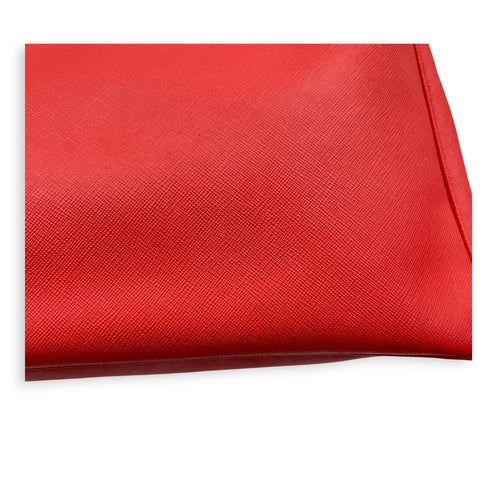 Galleria Top Handle Bag Red in Saffiano Leather, Gold hardware