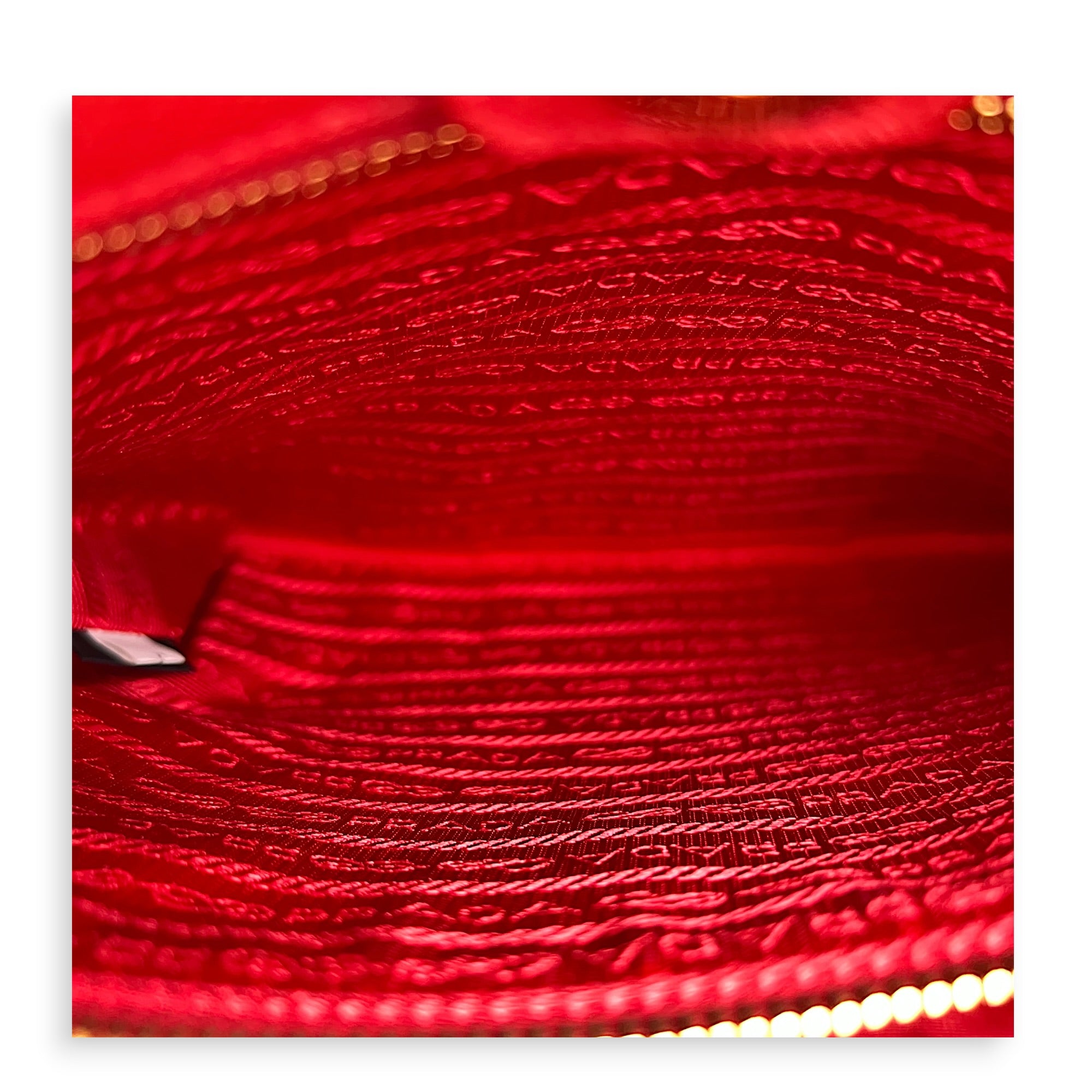 Galleria Top Handle Bag Red in Saffiano Leather, Gold hardware