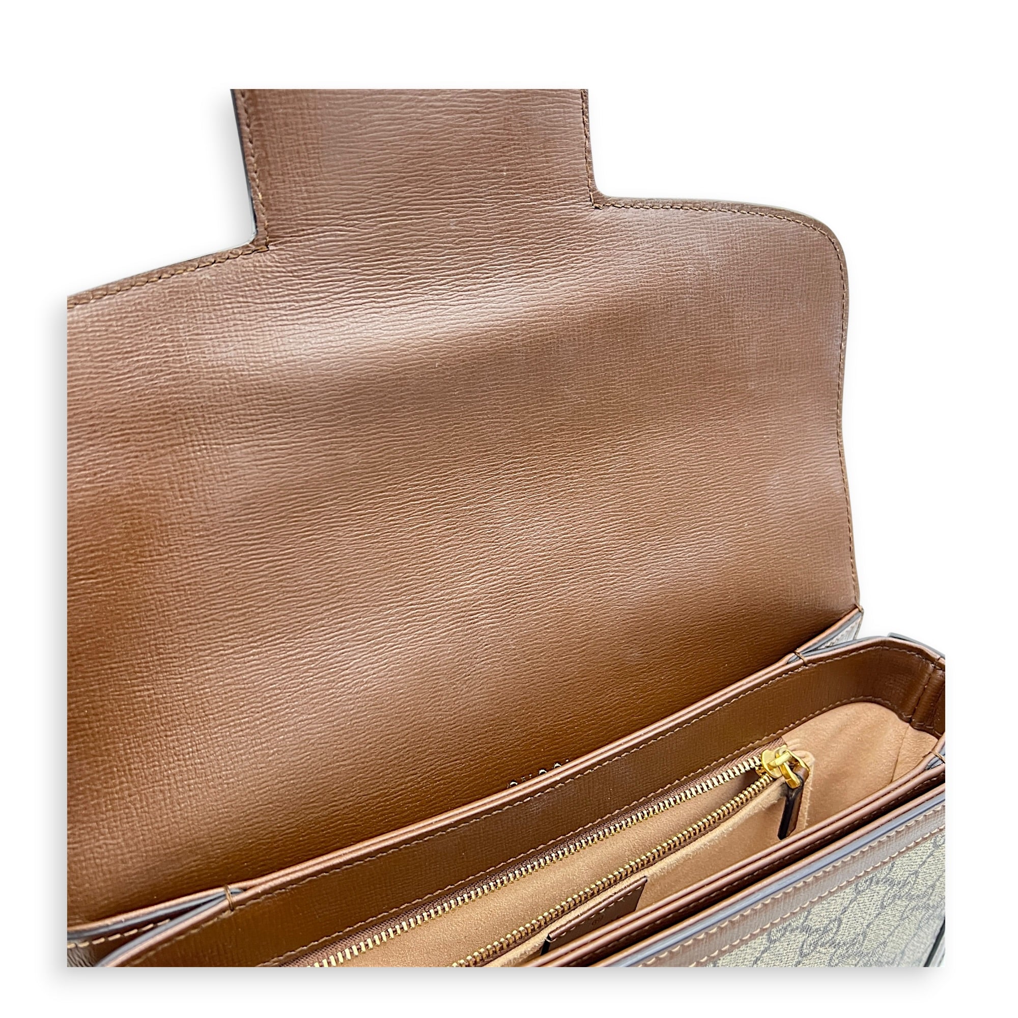 Horsebit 1955 Brown Shoulder Bag in, Gold hardware
