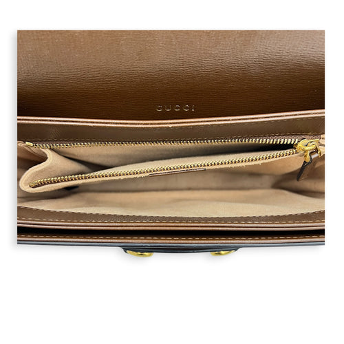 Horsebit 1955 Brown Shoulder Bag in, Gold hardware