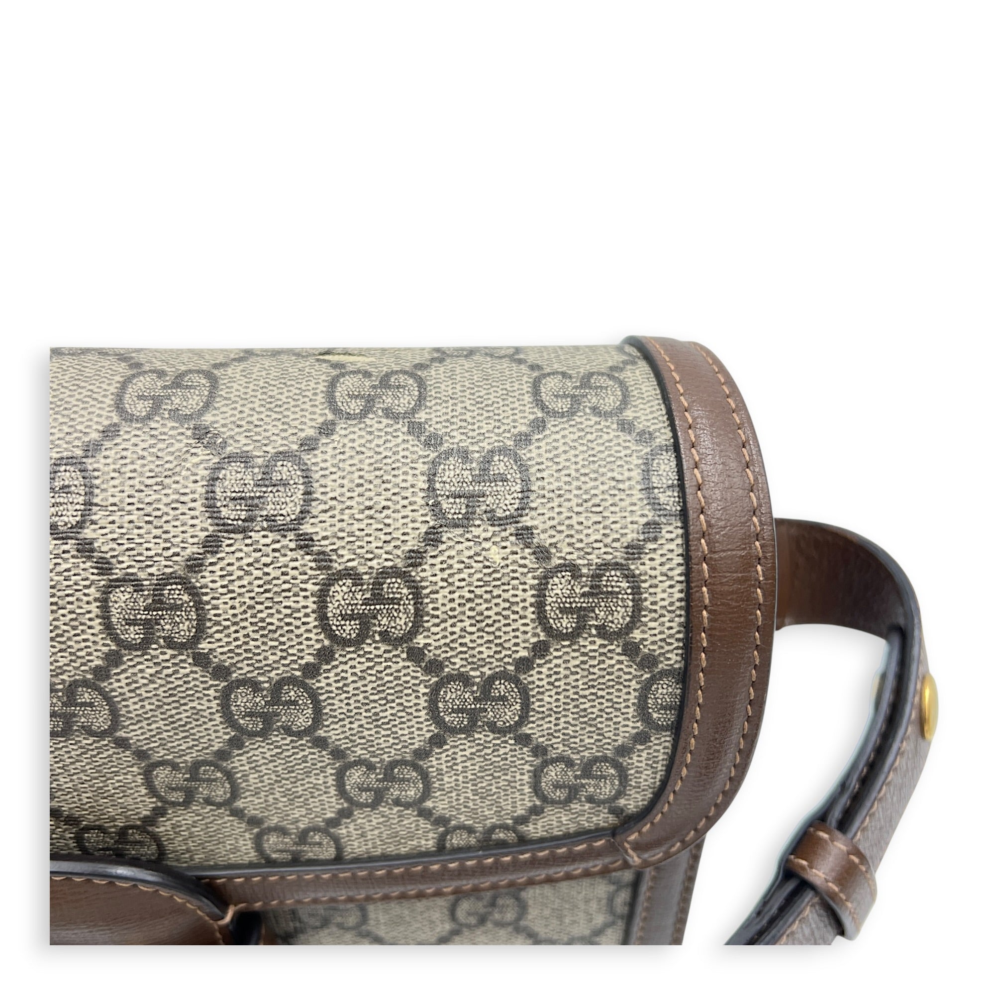 Horsebit 1955 Brown Shoulder Bag in, Gold hardware