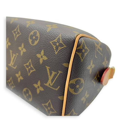 Speedy Bandouliere Top Handle Bag 20 Brown in Monogram Coated Canvas, Gold hardware