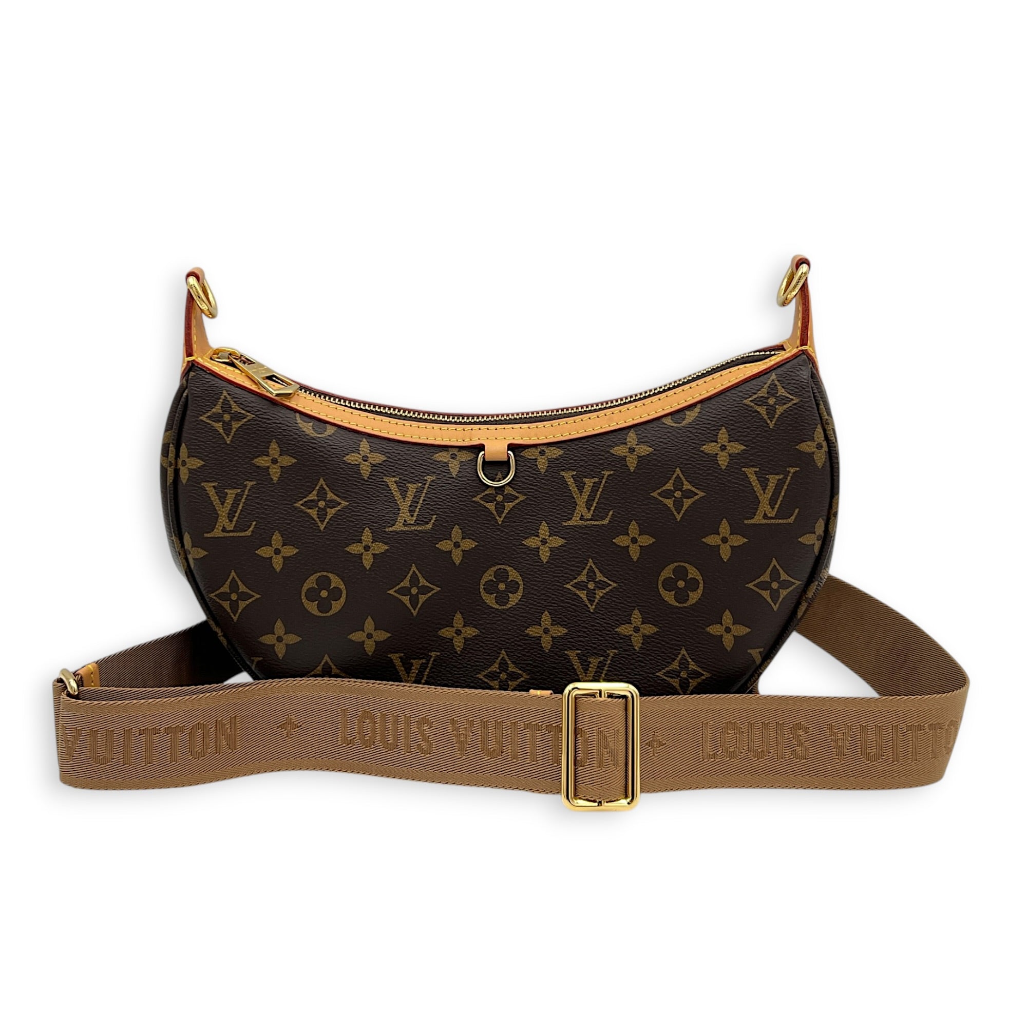 Looping Shoulder Bag Brown in Monogram Coated Canvas