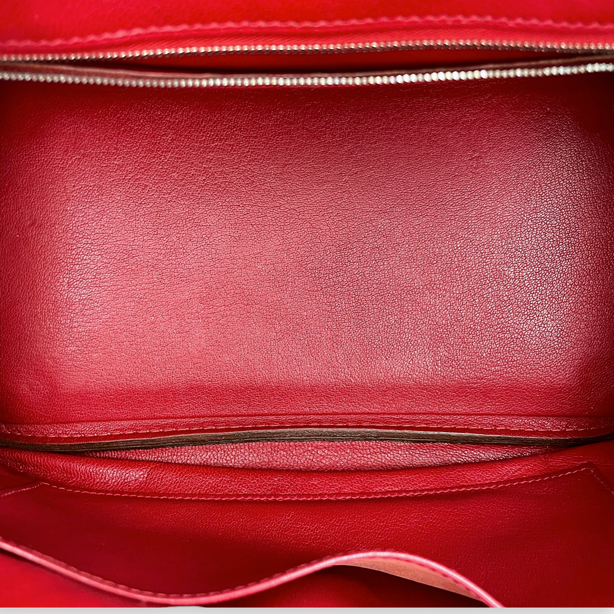 Birkin 30 Rouge Vif in Clemence Silver hardware