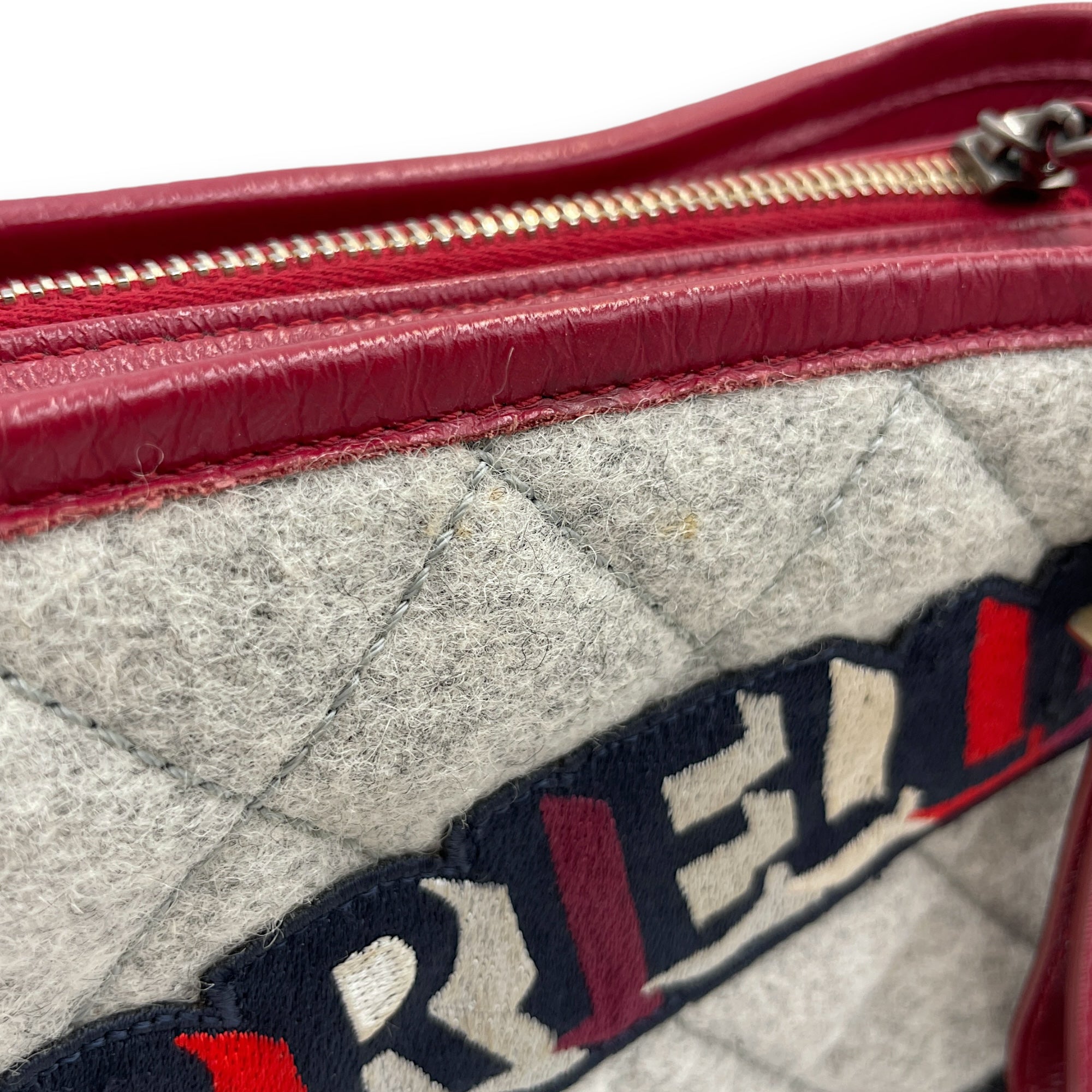 Gabrielle Hobo Small Grey,red, pink, black Shoulder Bag in Calfskin 3-Tone hardware CL2412-7885 9