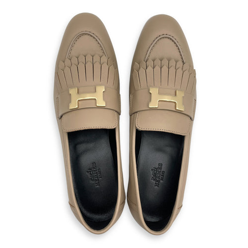 Royal Loafer  37.5 Beige Loafers in Calfskin Permabrass hardware