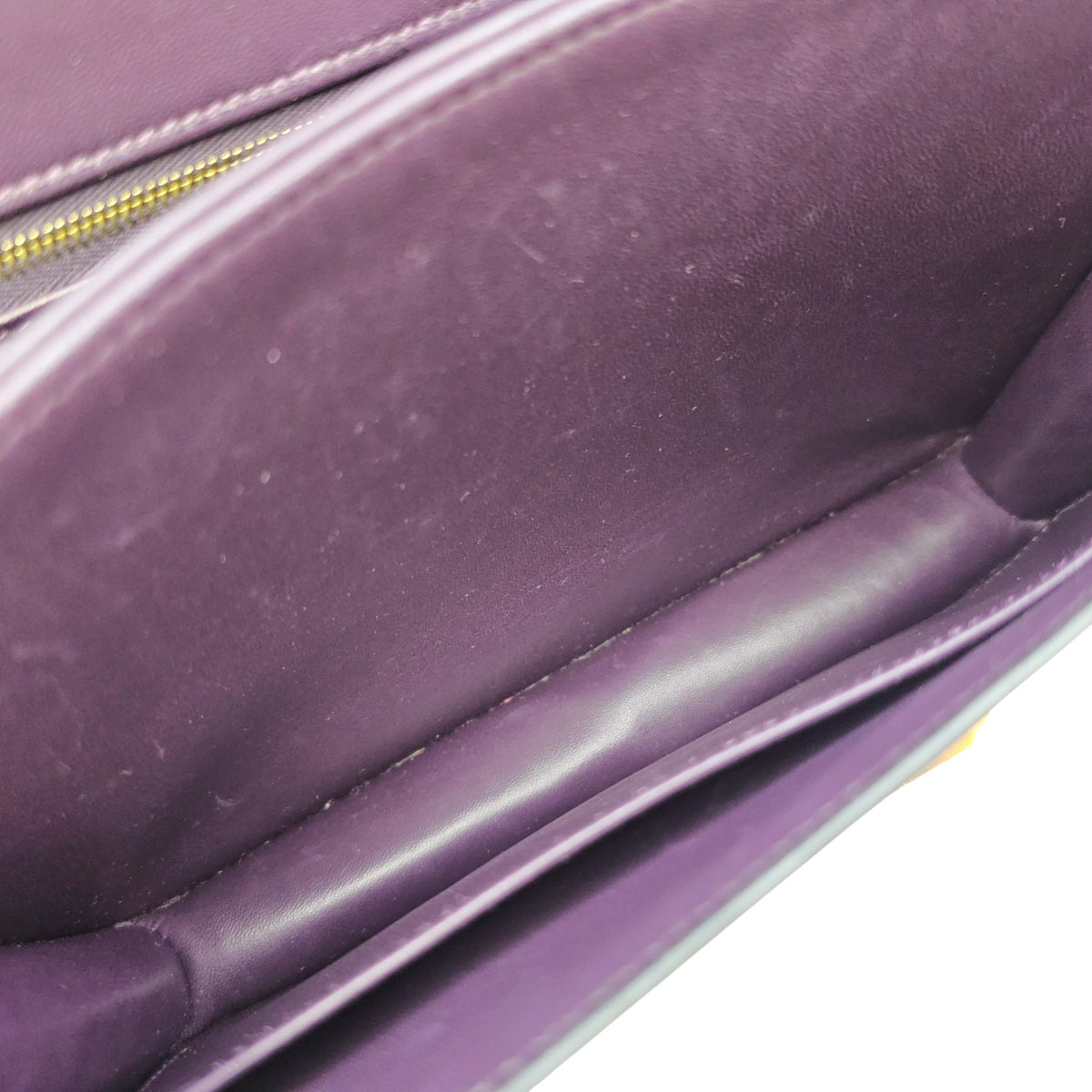 Constance 24 Amethyst in Shiny Alligator Gold hardware