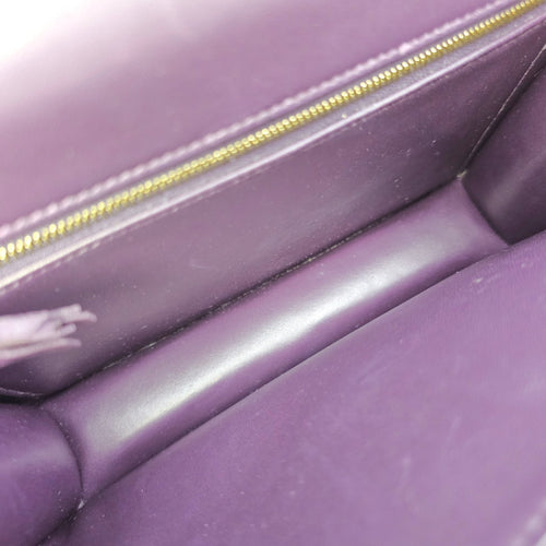 Constance 24 Amethyst in Shiny Alligator Gold hardware