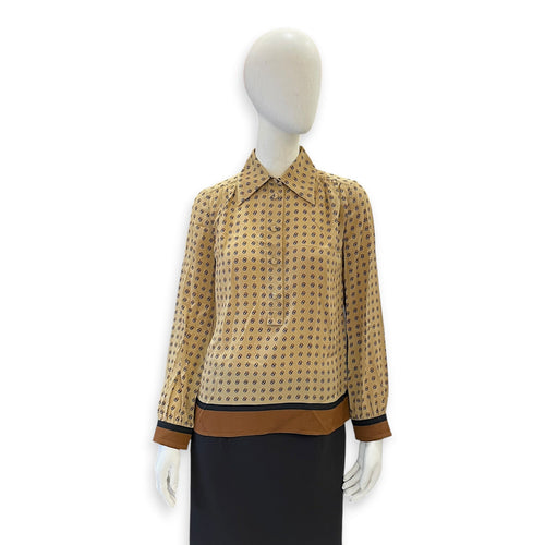 Blouse 36 Brown Ready-To-Wear in Silk CL2507-13859 1