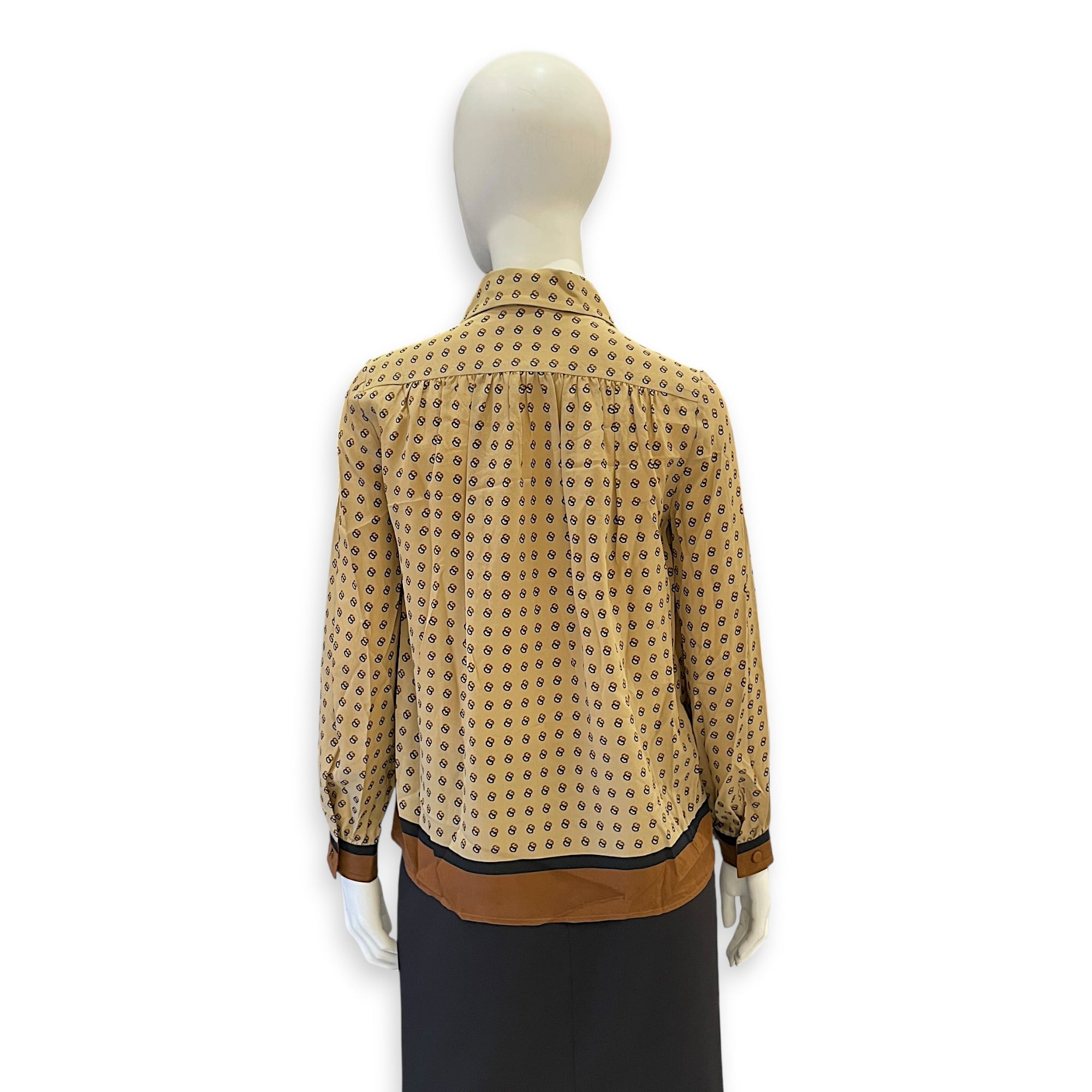 Blouse 36 Brown Ready-To-Wear in Silk CL2507-13859 2
