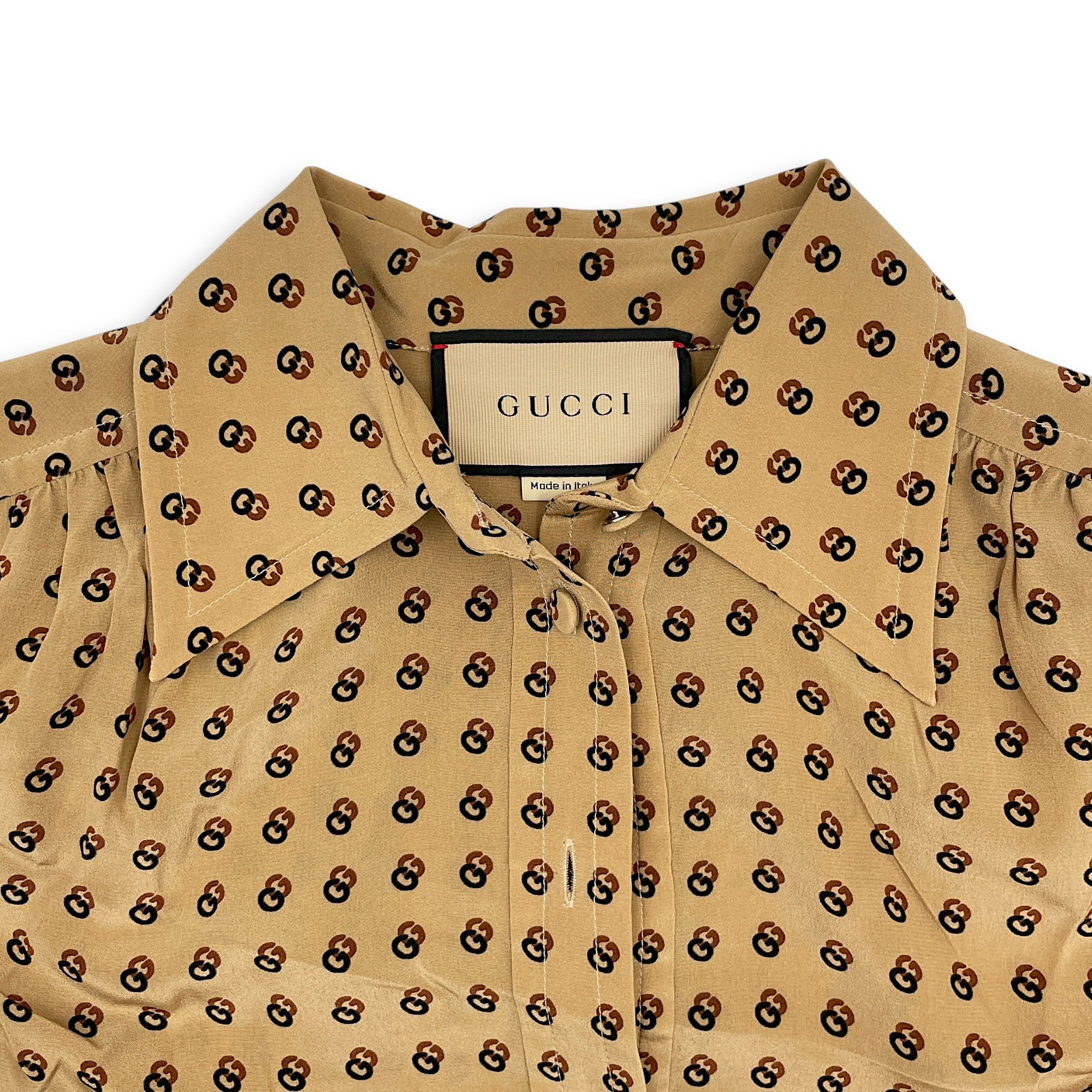 Blouse 36 Brown Ready-To-Wear in Silk CL2507-13859 3