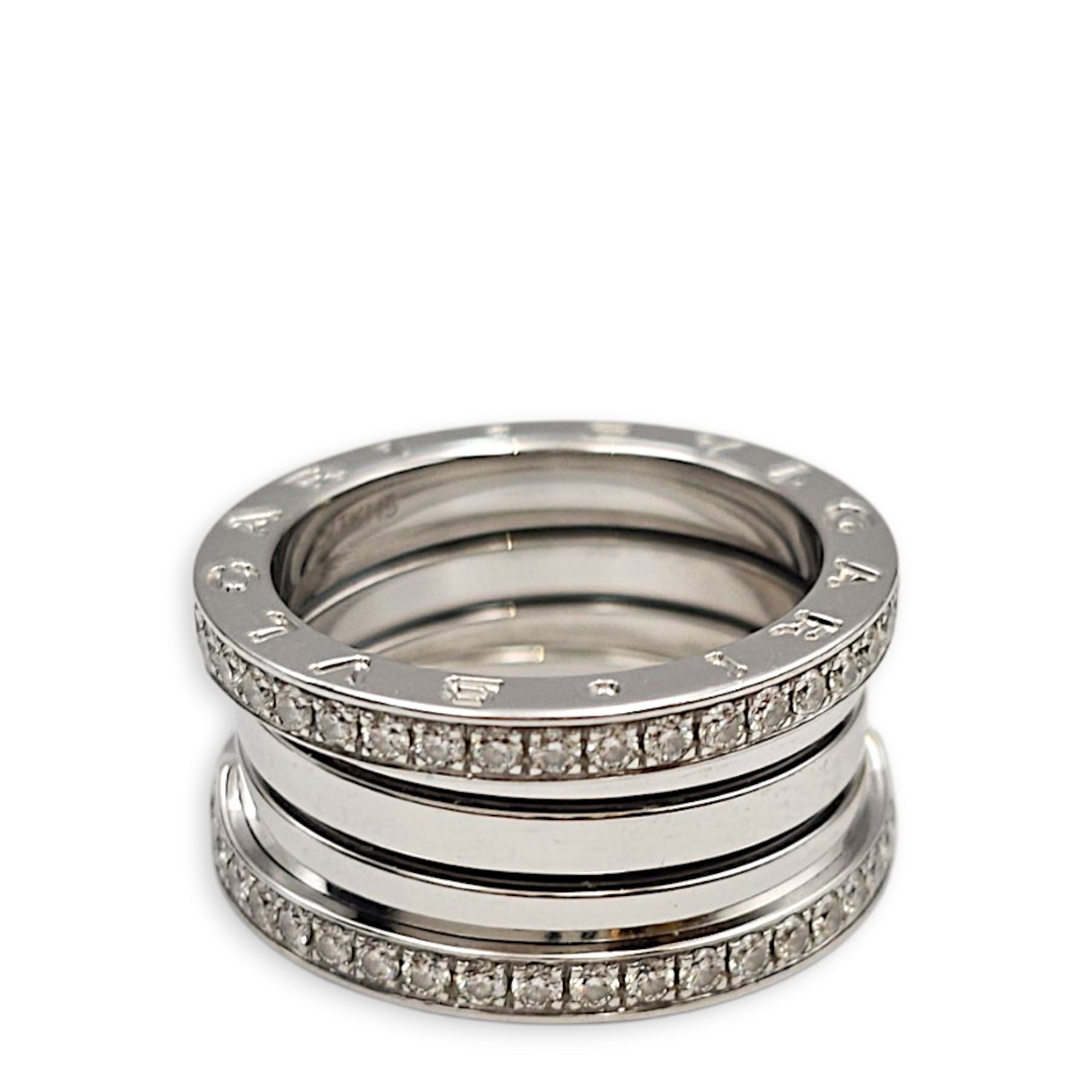 B.Zero 1 55 Three Band Ring in White Gold Hardware CL2509-15880 2