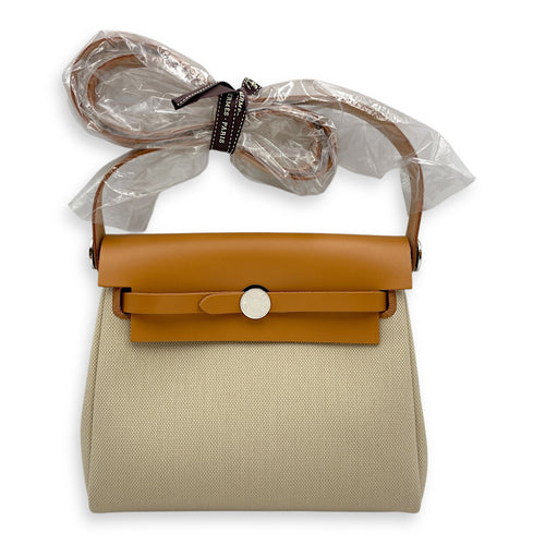Herbag 20 Naturel Sable/Beton in Vache Hunter/Toile Palladium hardware