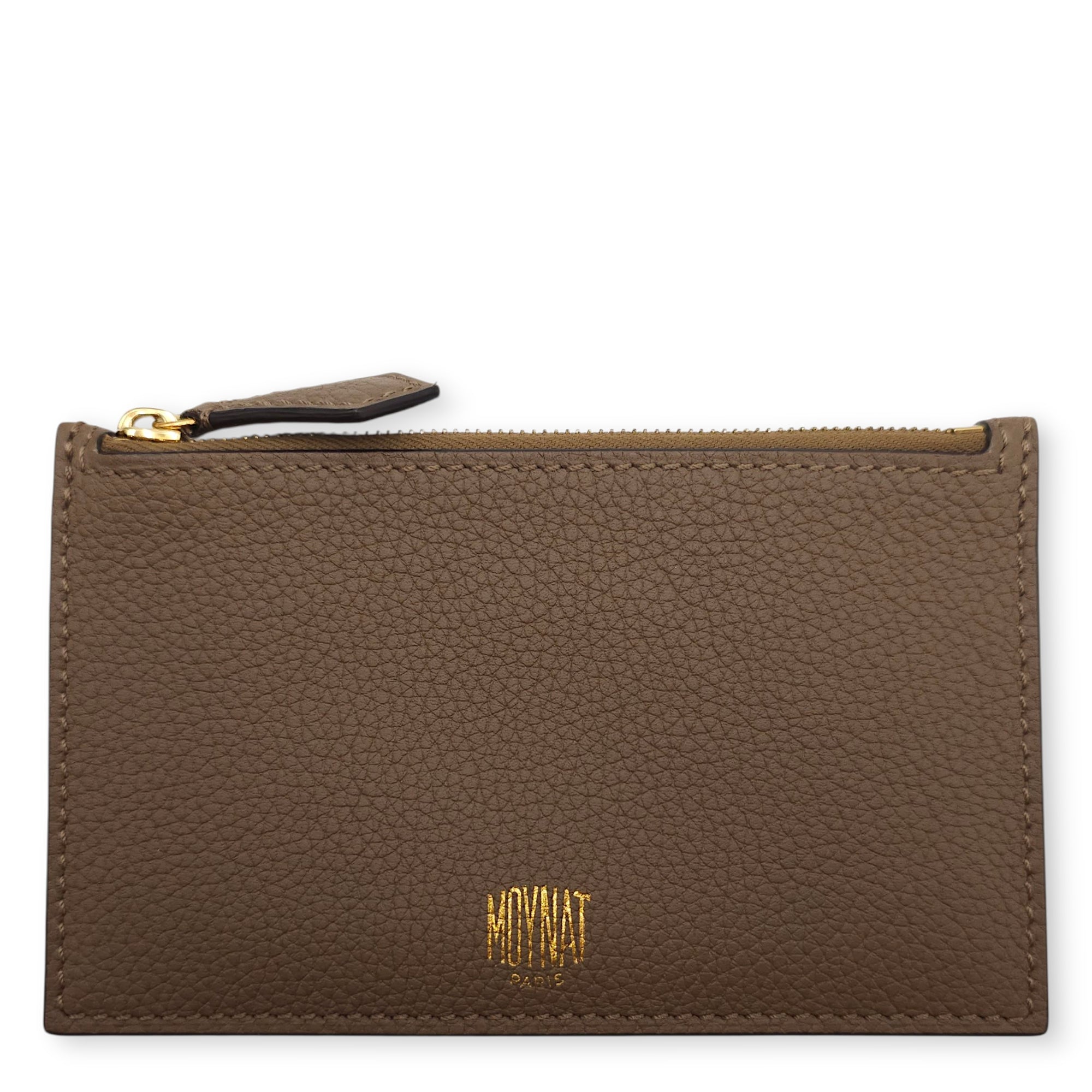 Flori PM Taupe Shoulder Bag in Calfskin Gold hardware