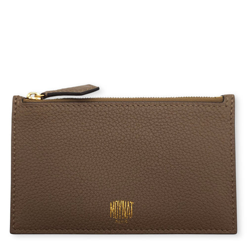 Flori PM Taupe Shoulder Bag in Calfskin Gold hardware