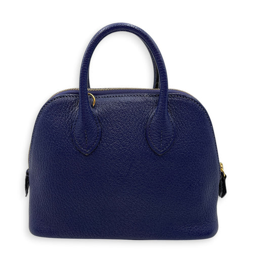 Bolide 1923 Mini Blue Encre  in Chevre Mysore Gold hardware