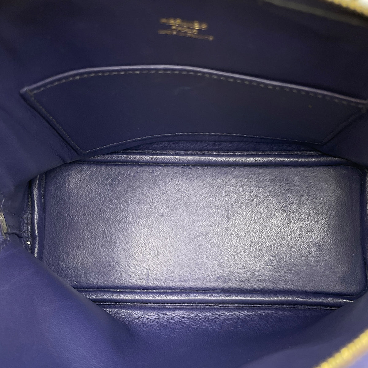 Bolide 1923 Mini Blue Encre  in Chevre Mysore Gold hardware