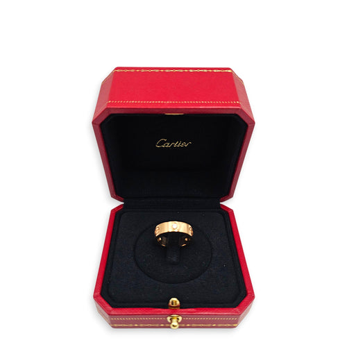 Love, Classic Model, 3 Diamonds 51 Ring in Rose Gold Hardware CL2510-16146 3