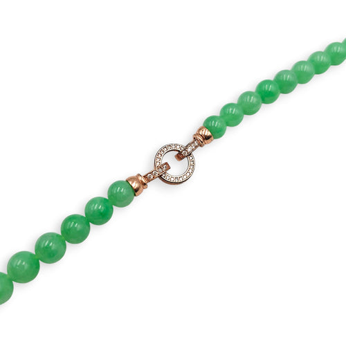 Burmese Necklace in Green CL2511-16651 2