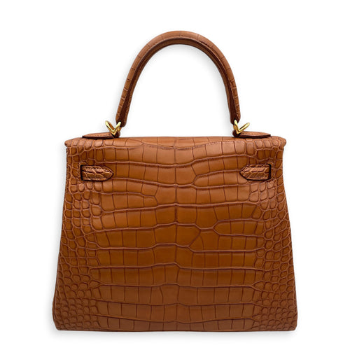 Kelly 25 Gold in Matte Alligator Gold hardware CL2511-16816 2