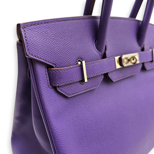 Birkin 30 Crocus in Epsom Palladium hardware