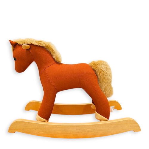 Hermy Rocking Horse Terracotta Toy CL2511-16876 2