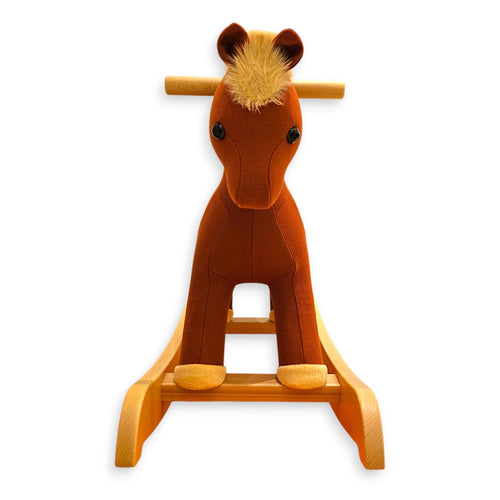 Hermy Rocking Horse Terracotta Toy CL2511-16876 4