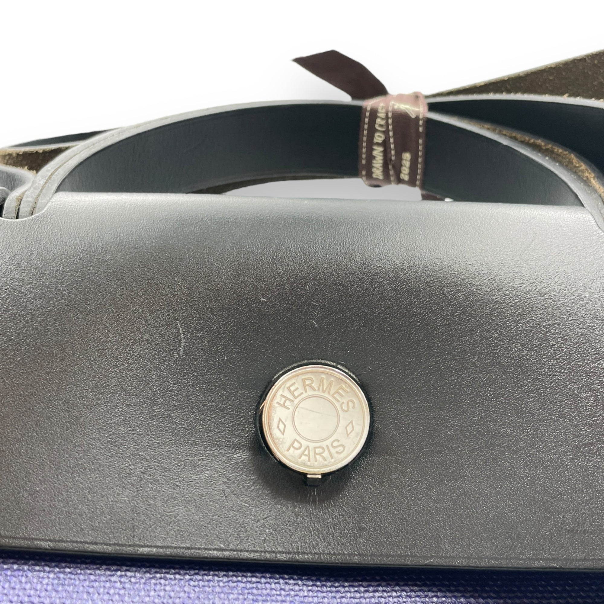 Herbag 39 Black/Blue Encre in Vache Hunter/Toile H Berline Palladium hardware CL2511-17003 14