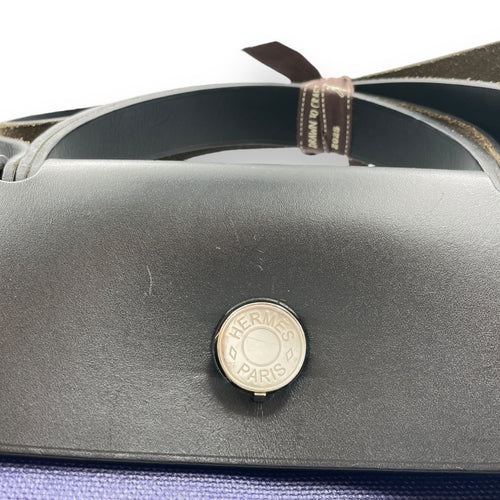Herbag 39 Black/Blue Encre in Vache Hunter/Toile H Berline Palladium hardware CL2511-17003 14