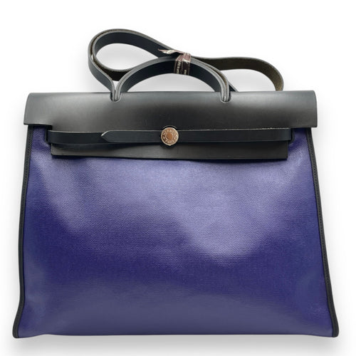 Herbag 39 Black/Blue Encre in Vache Hunter/Toile H Berline Palladium hardware CL2511-17003 1