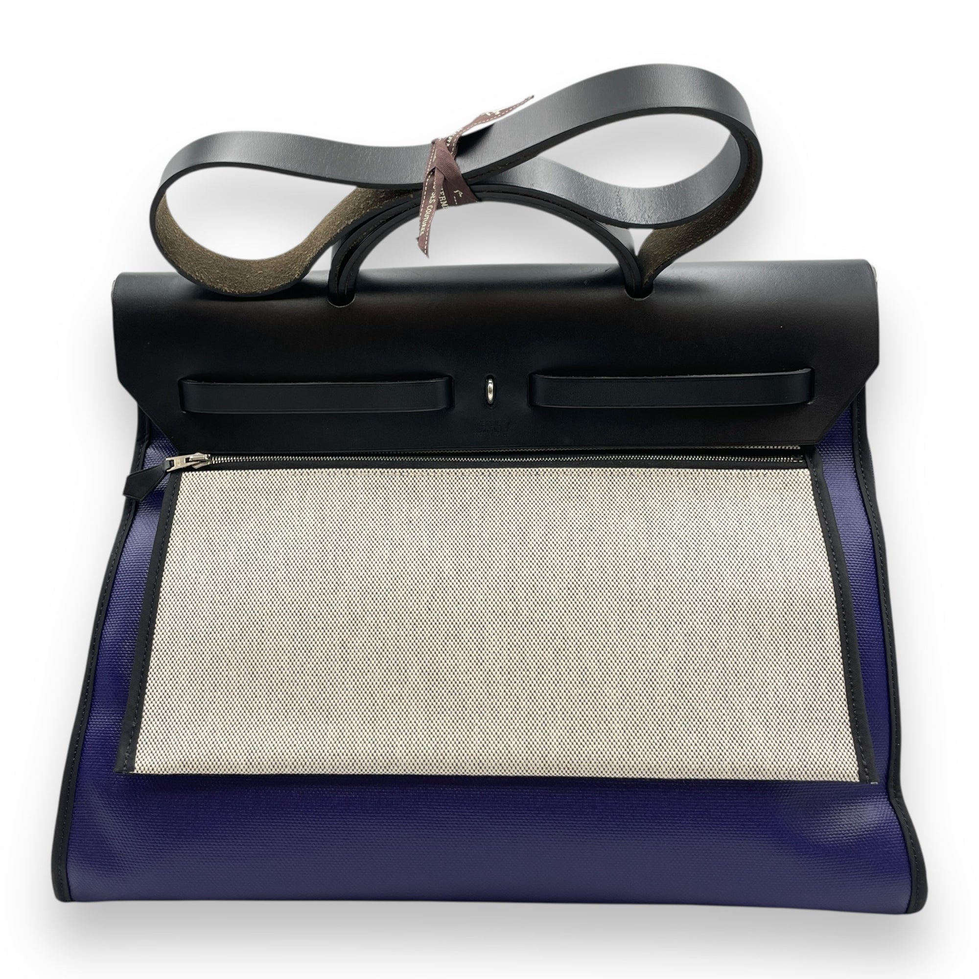 Herbag 39 Black/Blue Encre in Vache Hunter/Toile H Berline Palladium hardware CL2511-17003 2
