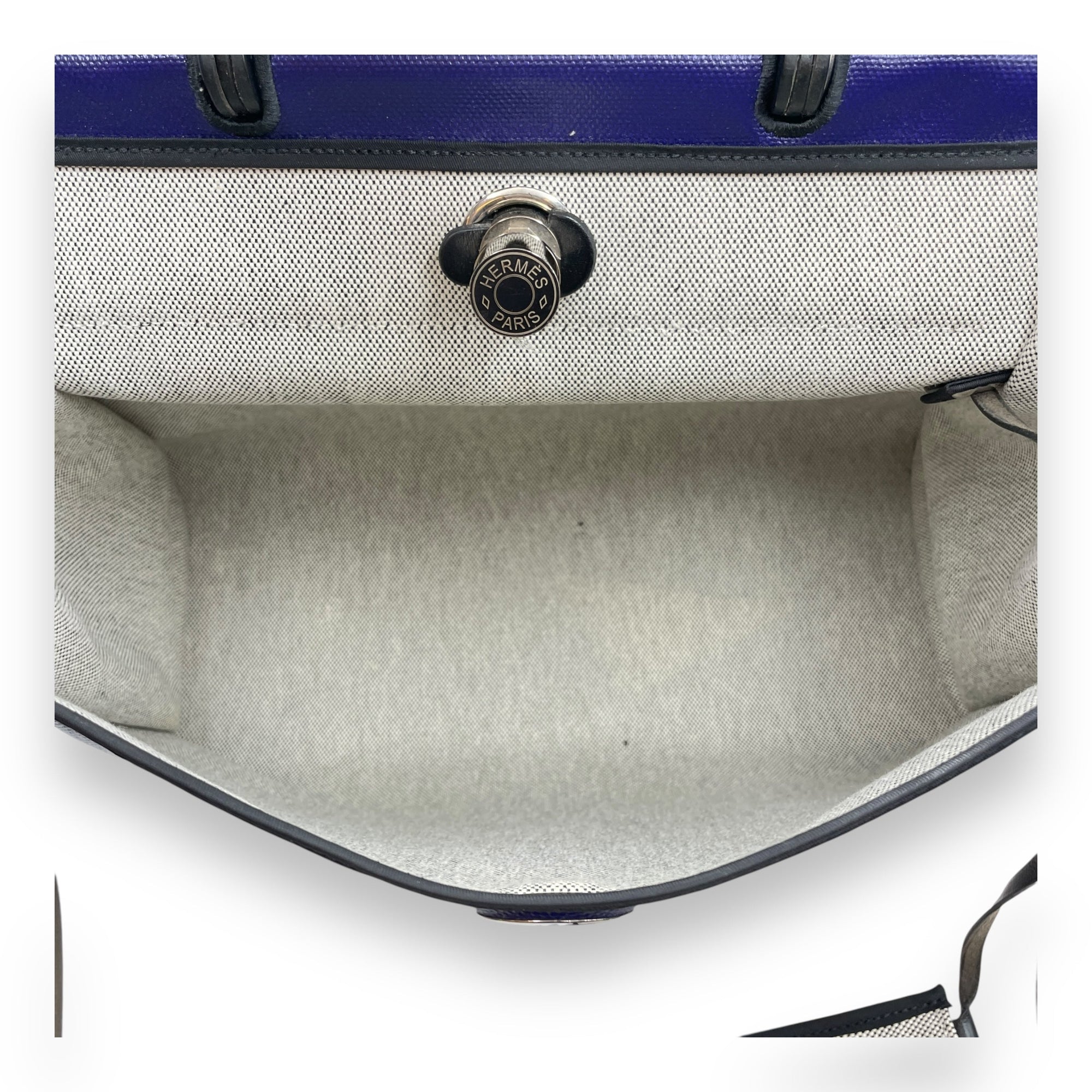 Herbag 39 Black/Blue Encre in Vache Hunter/Toile H Berline Palladium hardware CL2511-17003 6