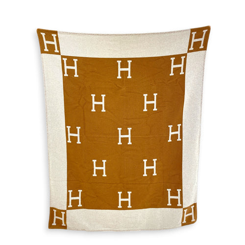 Avalone Throw Blanket Camel/Ecru Others