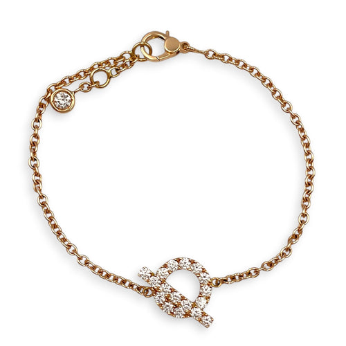 Finesse 18 Diamonds, 0.55 Carat SH Bracelet in Rose Gold Hardware CL2511-17165 1