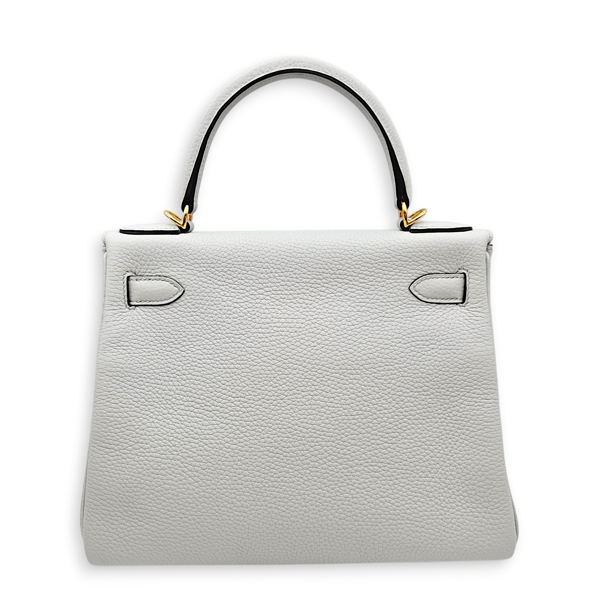 Kelly 28 Blue Pale in Clemence Gold hardware