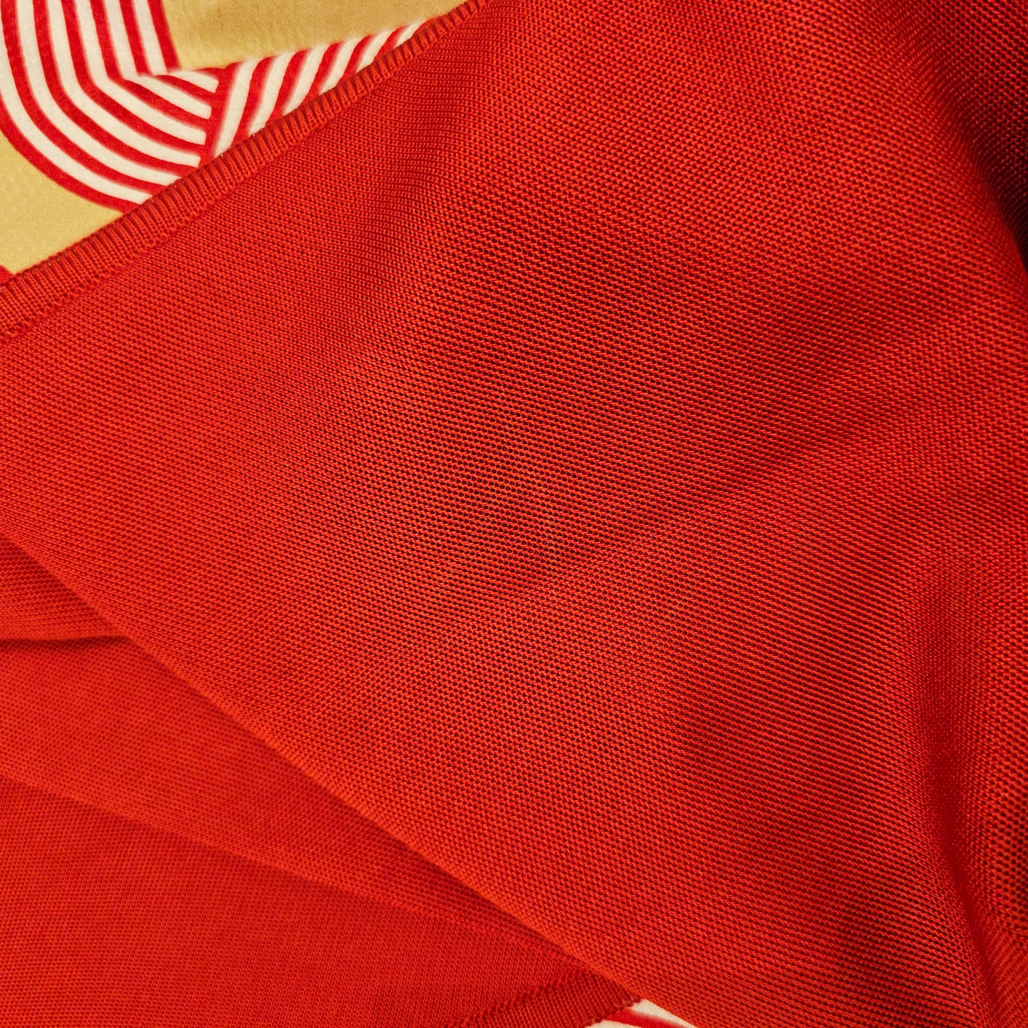 Woven Dress 38 Red and Gold Ready-To-Wear in Silk CL2511-17215 4