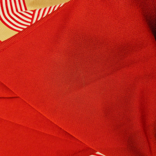 Woven Dress 38 Red and Gold Ready-To-Wear in Silk CL2511-17215 4