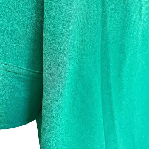 Tie-Front Dress 38 Green Ready-To-Wear in Silk CL2511-17232 7