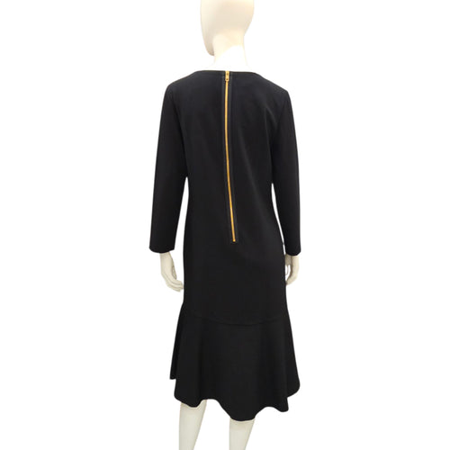Long-Sleeved Dress L Black Ready-To-Wear in Viscose Gold hardware CL2511-17233 2