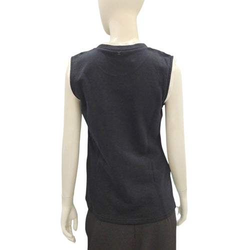 No 5-Print Sleeveless Tank Top 34 Black Ready-To-Wear in Cotton CL2511-17256 2