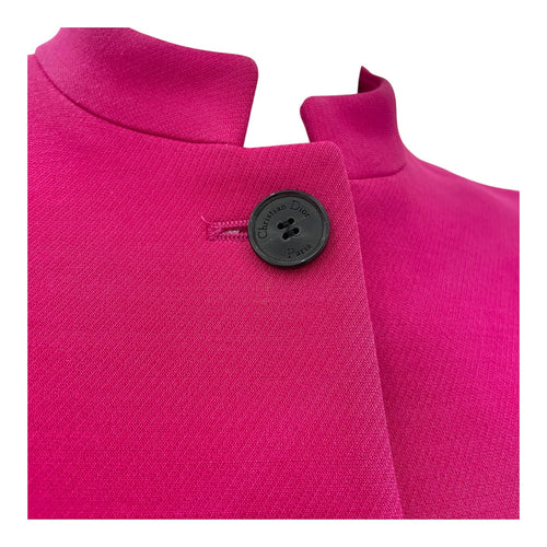 Fuchsia Pink Stand -Collar Jacket 34 Ready-To-Wear in Wool CL2511-17317 3