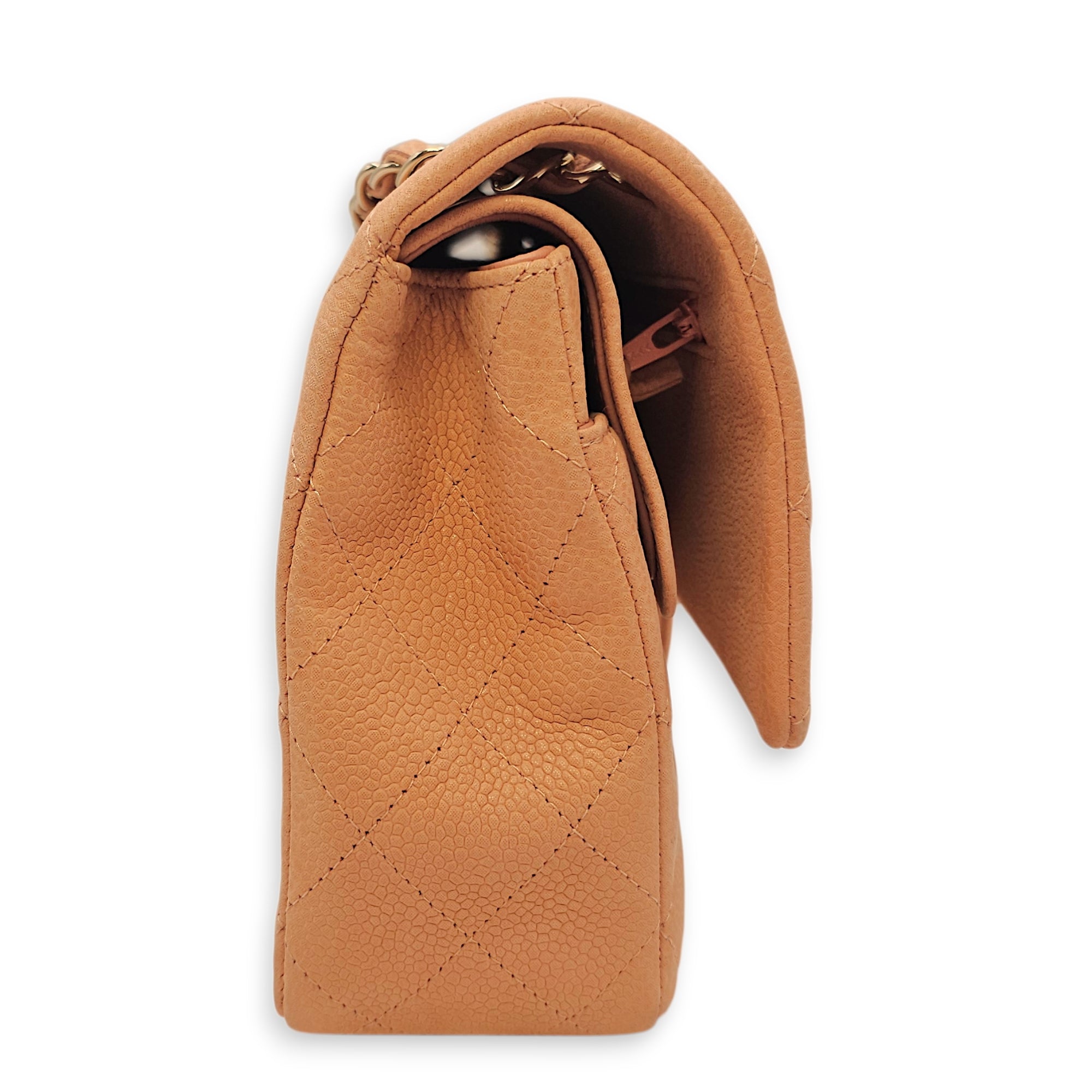 Classic Double Flap Medium Salmon Shoulder Bag in Nubuck Silver hardware CL2511-17319 4