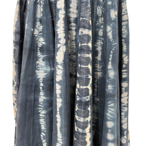 Tie Dye Long Flare Skirt Size 36 Blue Ready-To-Wear in Cotton CL2511-17327 3