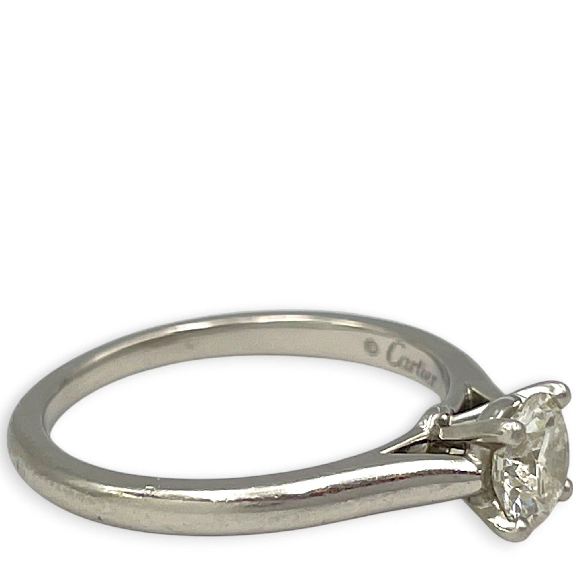 Solitaire, 0.7 Carat 55 Ring in Platinum Hardware CL2511-17357 4