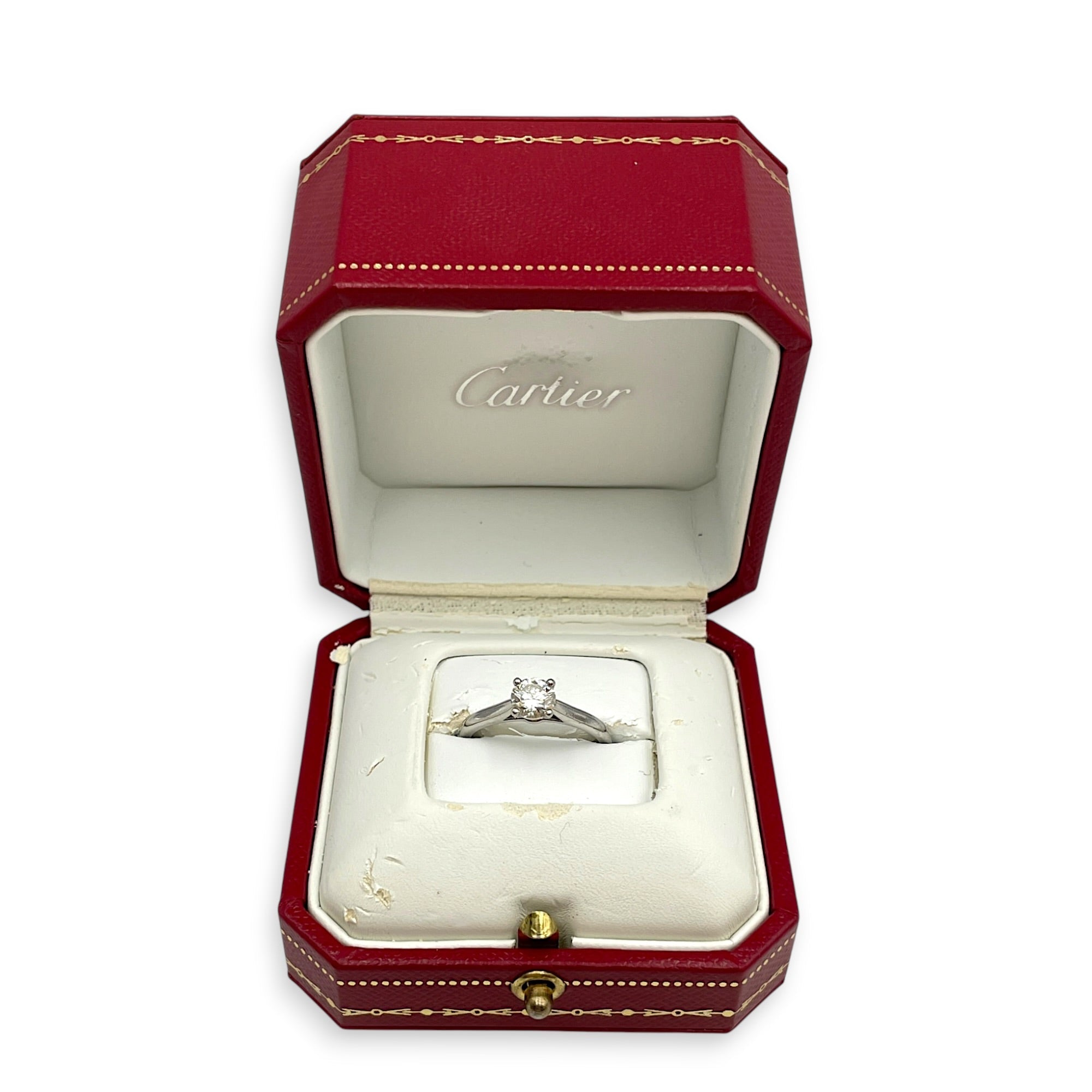 Solitaire, 0.7 Carat 55 Ring in Platinum Hardware CL2511-17357 5