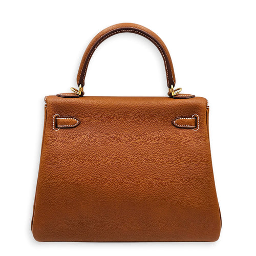 Kelly 25 Fauve in Barenia Faubourg Gold hardware CL2511-17389 2