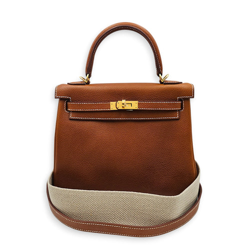 Kelly 25 Fauve in Barenia Faubourg Gold hardware CL2511-17402 4