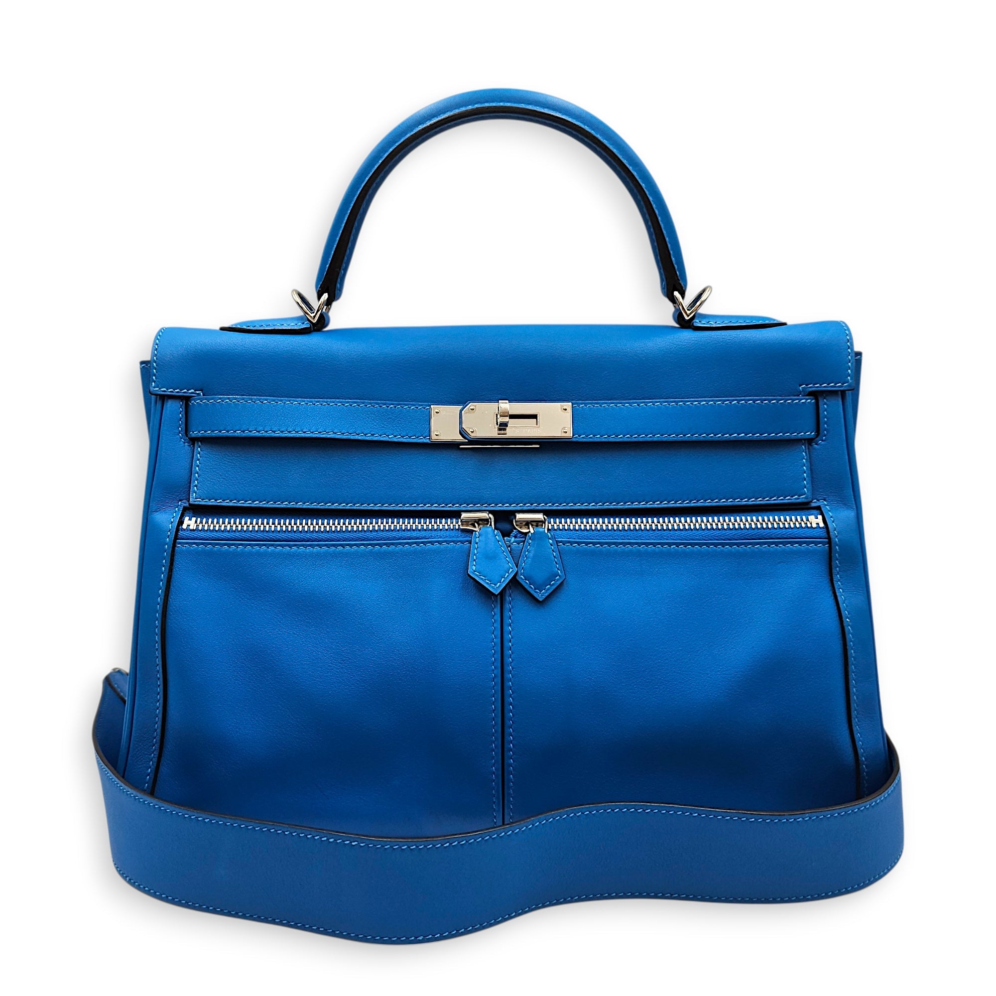 Lakis Kelly 32 Blue Hydra in Swift Palladium hardware CL2512-17498 3